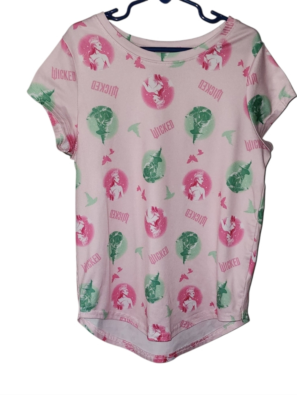 Wicked Girl's Pajama Top Size 10 Short Sleeve